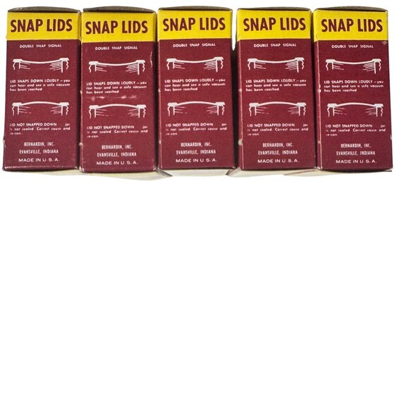 Bernardin Standard Mason Snap Jar Lids Five Dozen 60 Total Canning USA - Picture 11 of 13